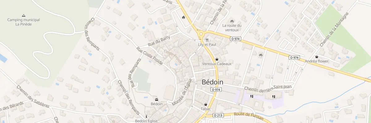 Plan du 329 Rue des Epoux Tramier à Bédoin