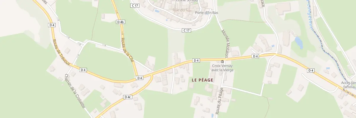 Plan du 5170 Rte de Trevoux à Pérouges