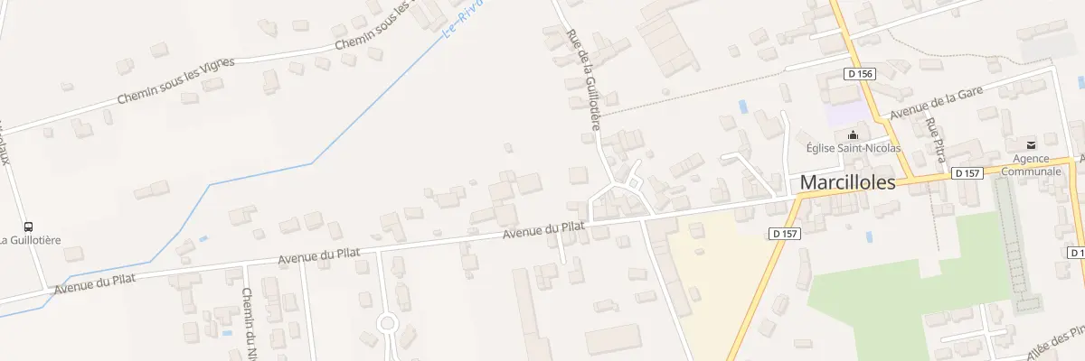 Plan du 338 Av du Pilat à Marcilloles