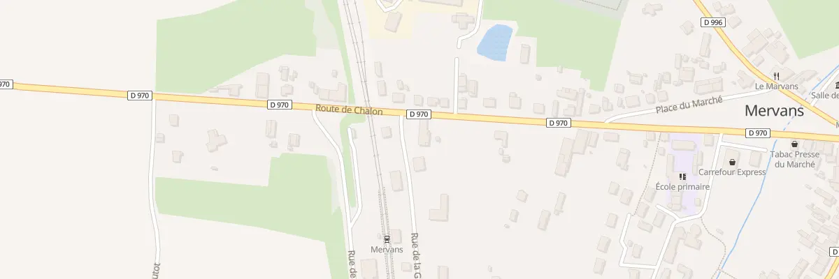 Plan du 37 Rte de Chalon à Mervans