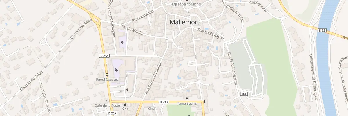 Plan du 9999 Rue Fernand Pauriol à Mallemort