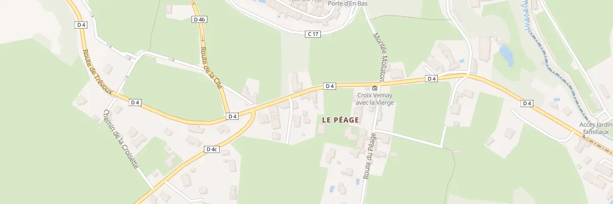 Plan du 5601 Rte de Trevoux à Pérouges