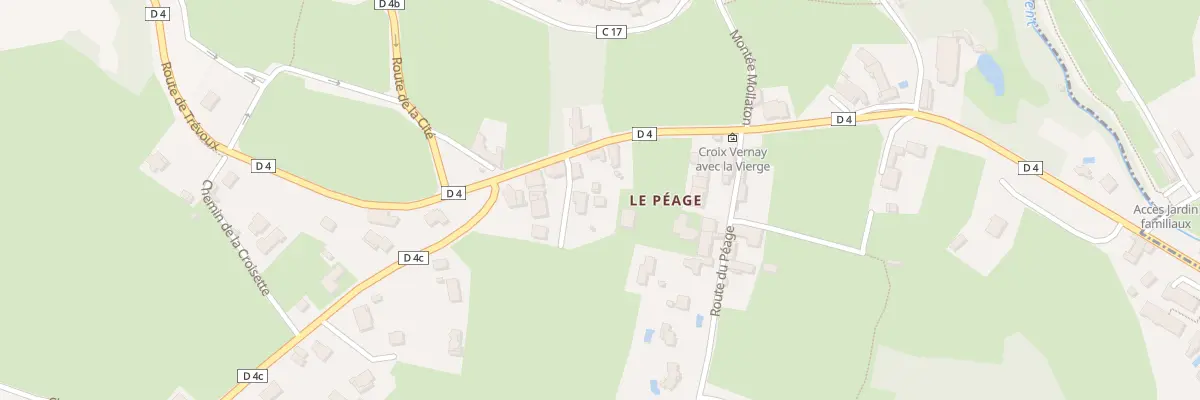 Plan du 5077 Rte de Trevoux à Pérouges