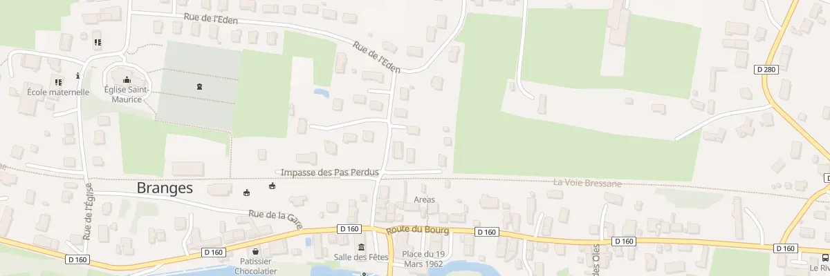 Plan du 110 Rue de la Creusette à Branges