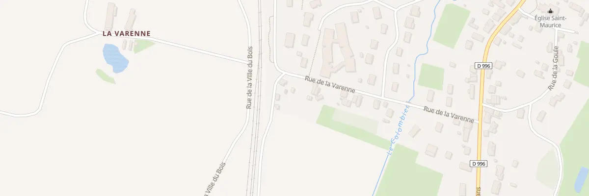 Plan du 17 Rue de la Varenne à Mervans