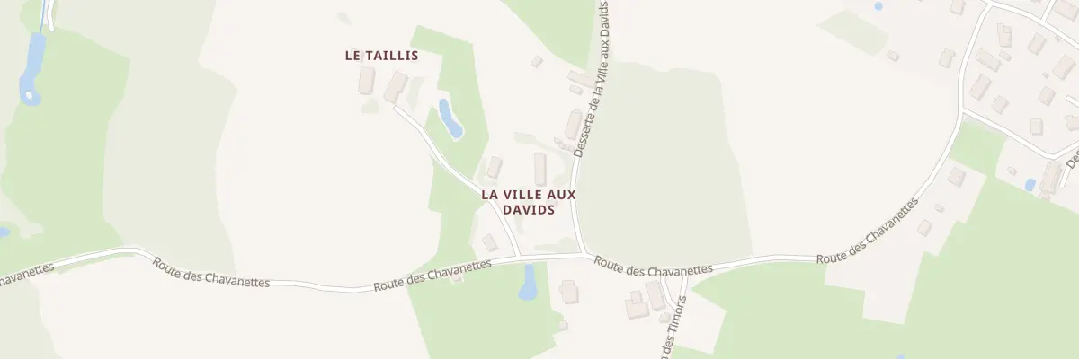 Plan du 80 Desserte Ville aux Davids à La Chapelle-Naude