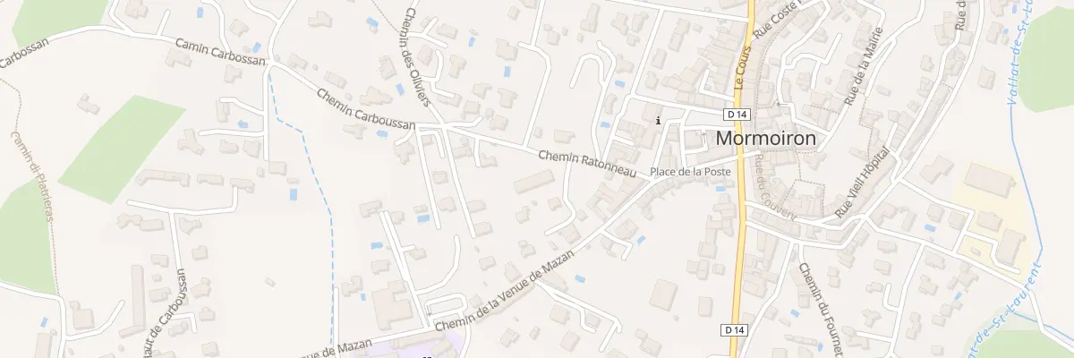 Plan du 109A Che Ratonneau à Mormoiron