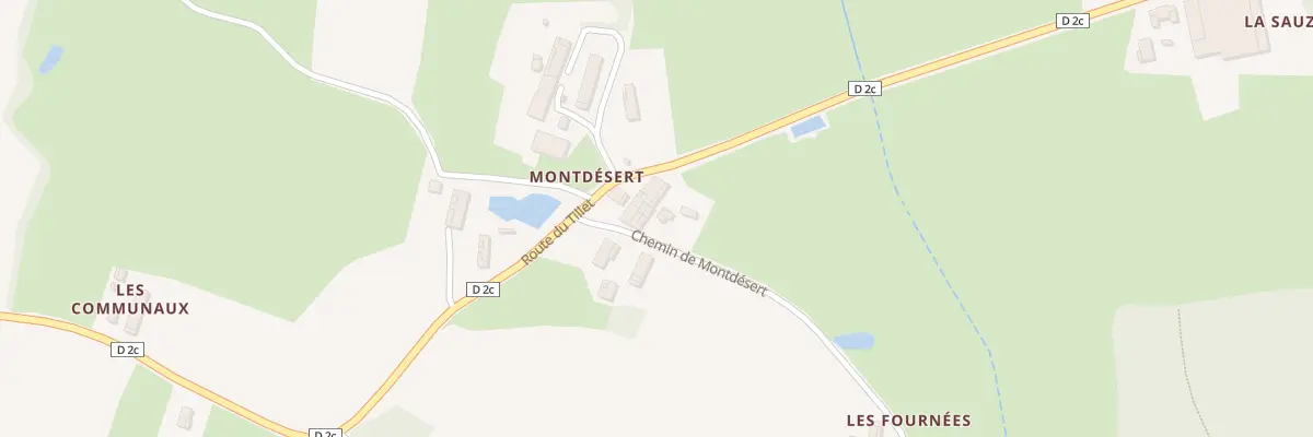 Plan du 43 Che de Montdesert à Curciat-Dongalon