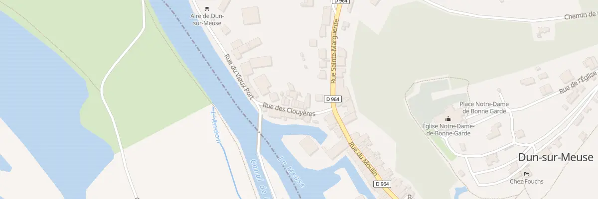 Plan du 6 Rue des Clouyères à Dun-sur-Meuse
