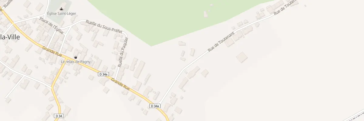 Plan du 7 Rue de Toutenant à Pagny-la-Ville