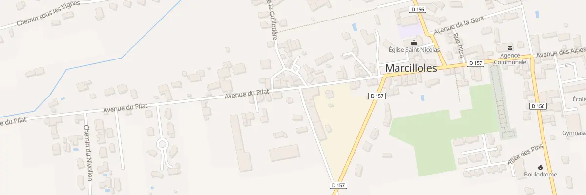Plan du 249 Av du Pilat à Marcilloles