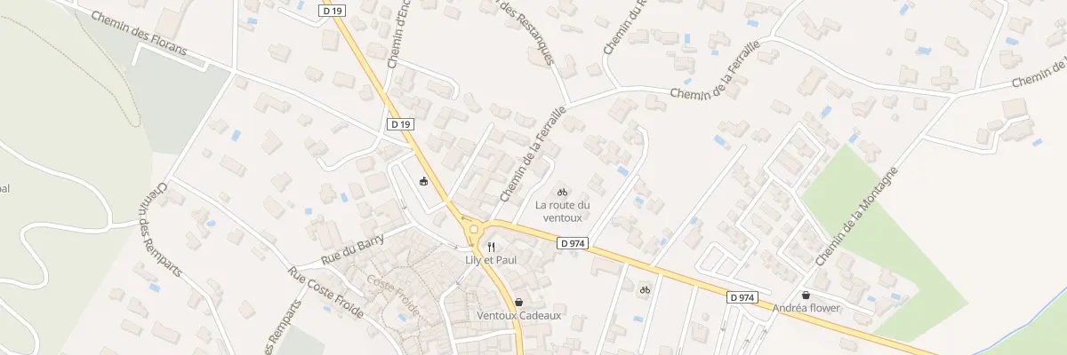 Plan du 39 Rte du Mont Ventoux à Bédoin