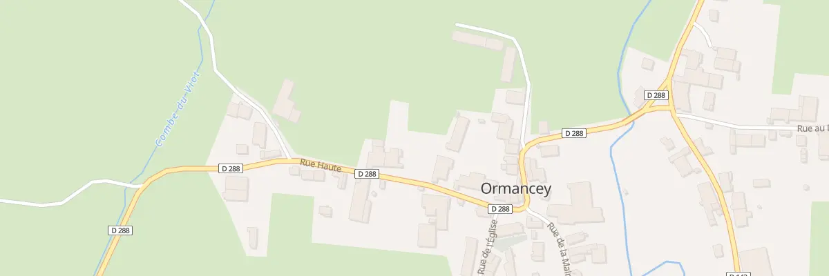 Plan du 8 Rue Haute à Ormancey