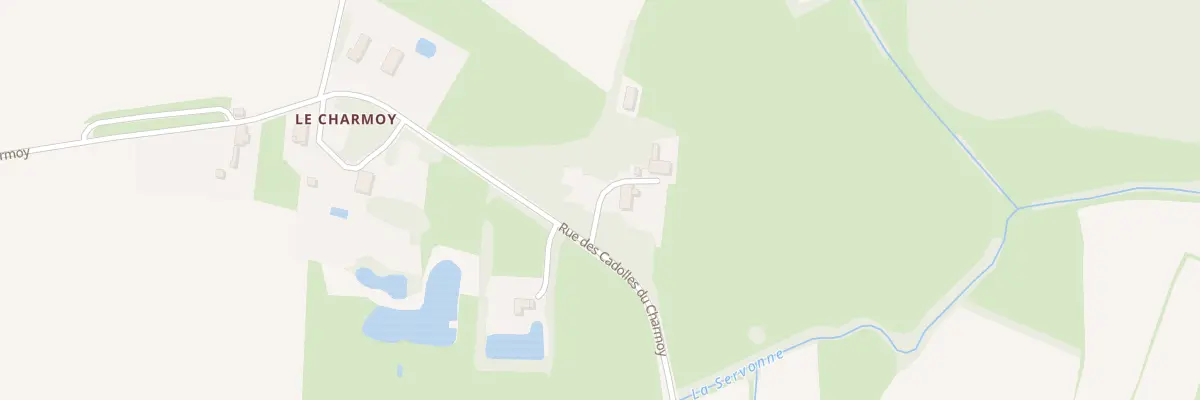 Plan du 1165 Rue des Cadolles du Charmoy à Juif