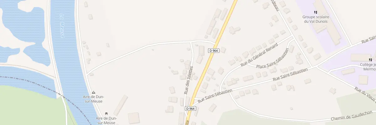 Plan du 9 All des Islettes à Dun-sur-Meuse