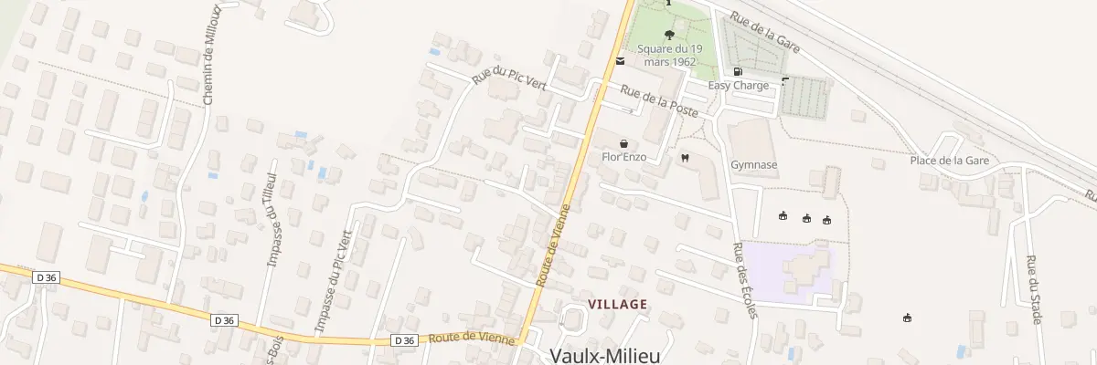 Plan du 2 Imp du Grand Pire à Vaulx-Milieu