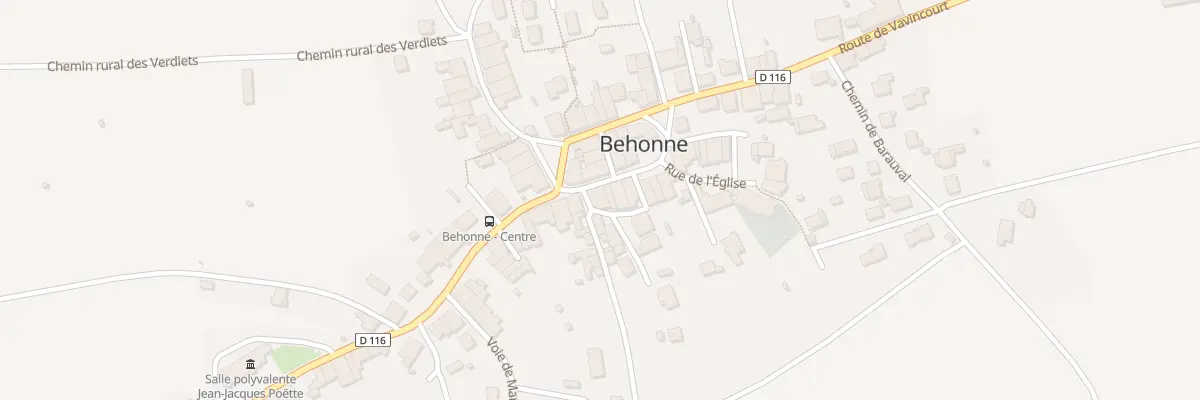 Plan du 1 Rue de la Mairie à Behonne