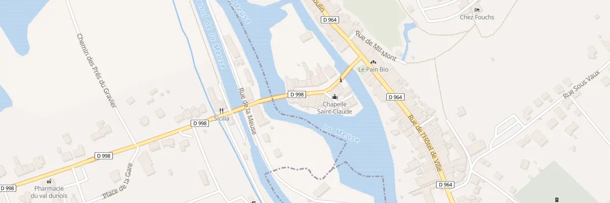 Plan du 15 Rue de l’Ile à Dun-sur-Meuse