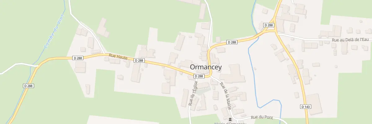 Plan du 6 Rue Haute à Ormancey