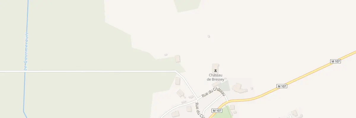 Plan du 2 Rue du Château à Bressey-sur-Tille