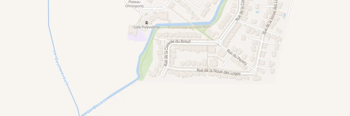 Plan du 43 Rue de la Contrée du Breuil à Bressey-sur-Tille