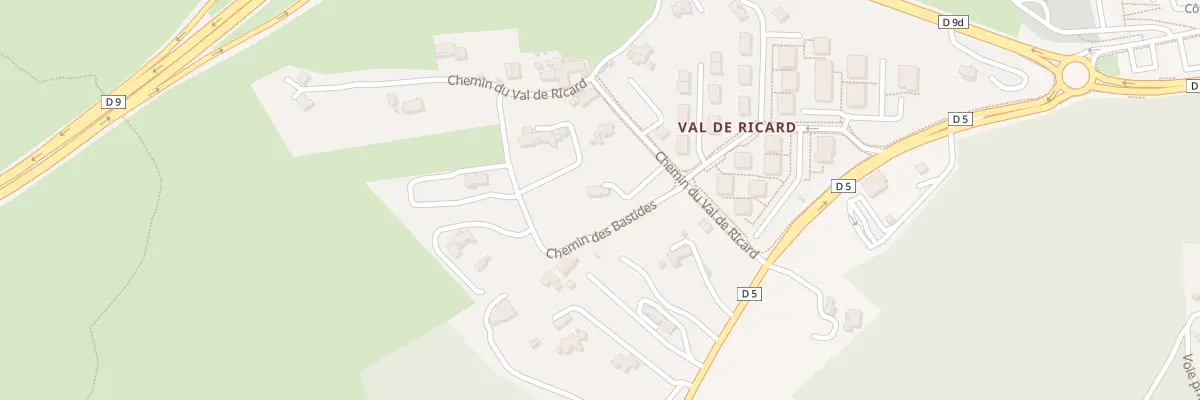 Plan du 141 Che Val de Ricard à Ensuès-la-Redonne