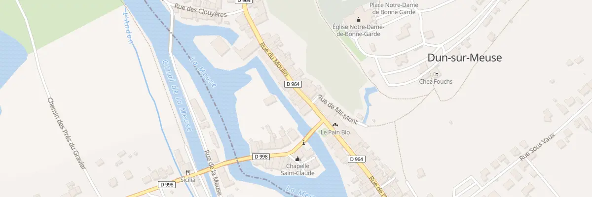 Plan du 7 Rue du Moulin à Dun-sur-Meuse