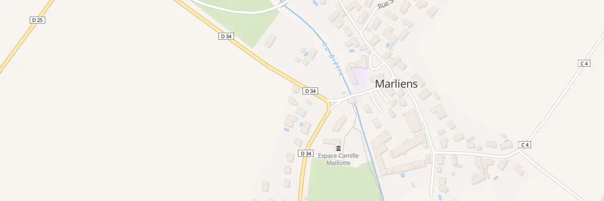 Plan du 2 Rte d’Echigey à Marliens