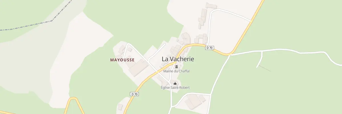 Plan du 5011 La Vacherie au Chaffal