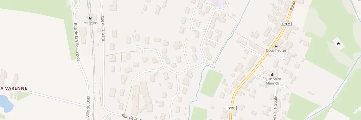 Plan du 1 Imp de la Varenne à Mervans