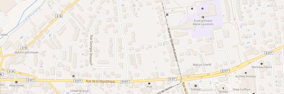 Plan du 5 Rue des Quatre Buissons à Pont-de-Chéruy