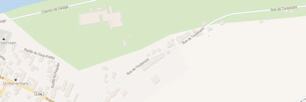 Plan du 15 Rue de Toutenant à Pagny-la-Ville