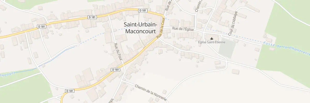 Plan du 5 Rue de la Cour à Saint-Urbain-Maconcourt