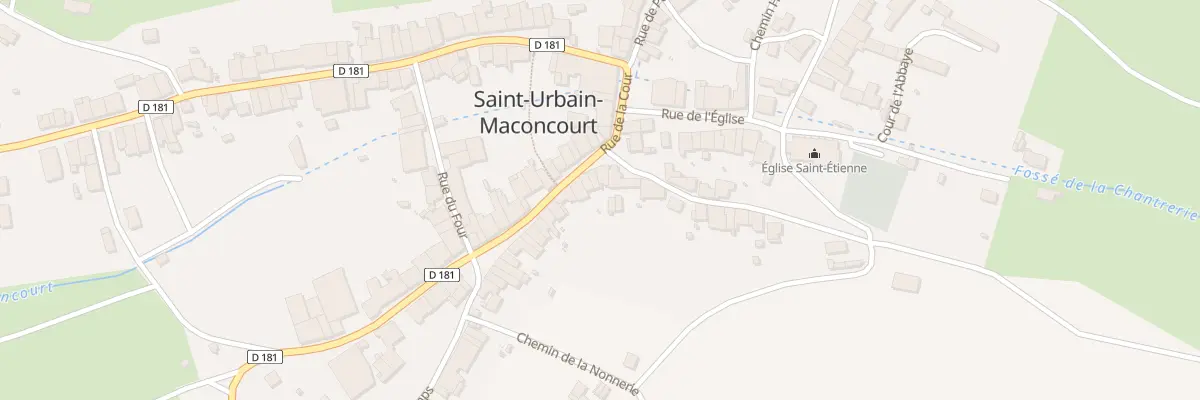 Plan du 3 Rue de la Cour à Saint-Urbain-Maconcourt