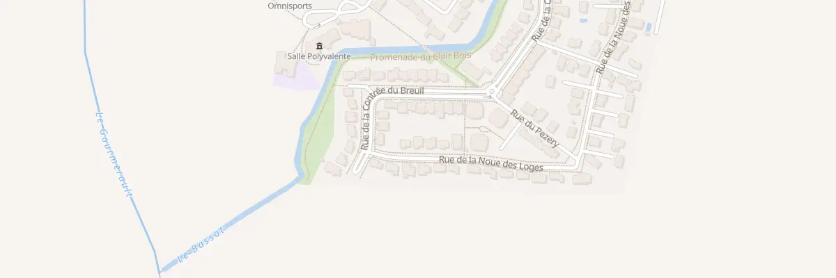 Plan du 26 Rue de la Noue des Loges à Bressey-sur-Tille
