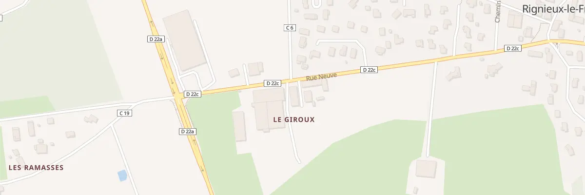 Plan du 5023 Le Giroux à Rignieux-le-Franc