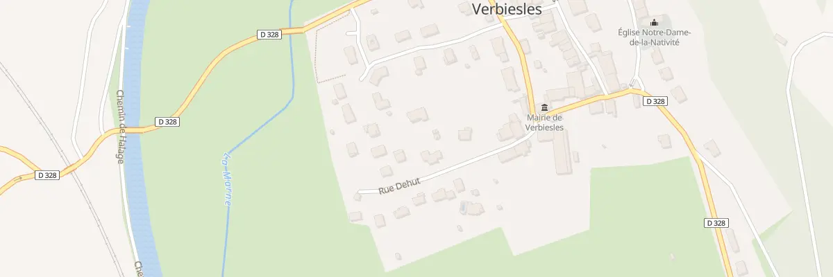 Plan du 10 Rue Dehut à Verbiesles