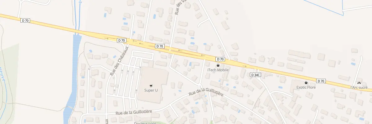 Plan du 73B Rte Nationale à Arc-sur-Tille