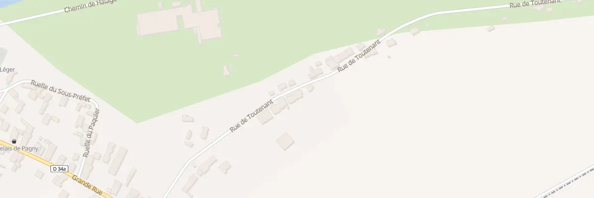 Plan du 16 Rue de Toutenant à Pagny-la-Ville