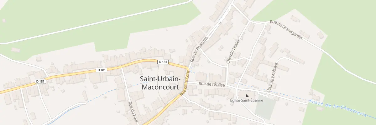 Plan du 1 Rue de Poissons à Saint-Urbain-Maconcourt