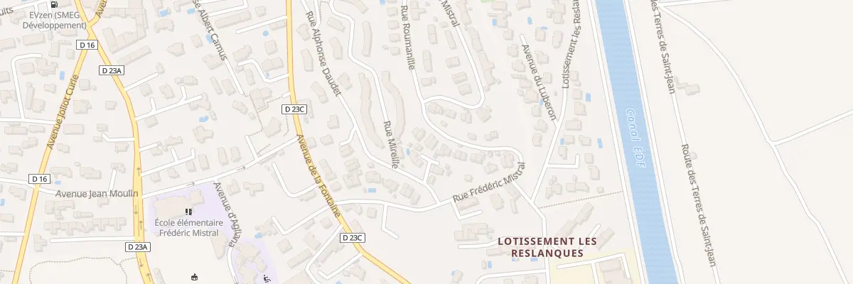 Plan du 16 Rue Frederic Mistral à Mallemort