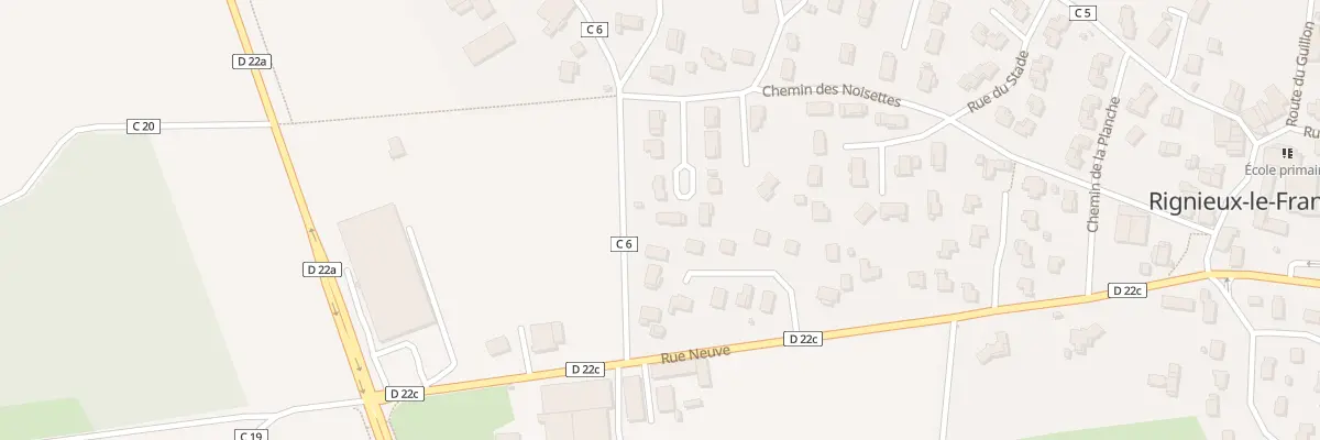 Plan du 80 All des Hauts de Rigneux à Rignieux-le-Franc