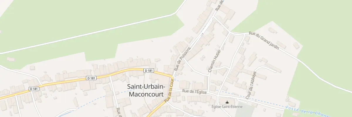Plan du 5 Rue de Poissons à Saint-Urbain-Maconcourt