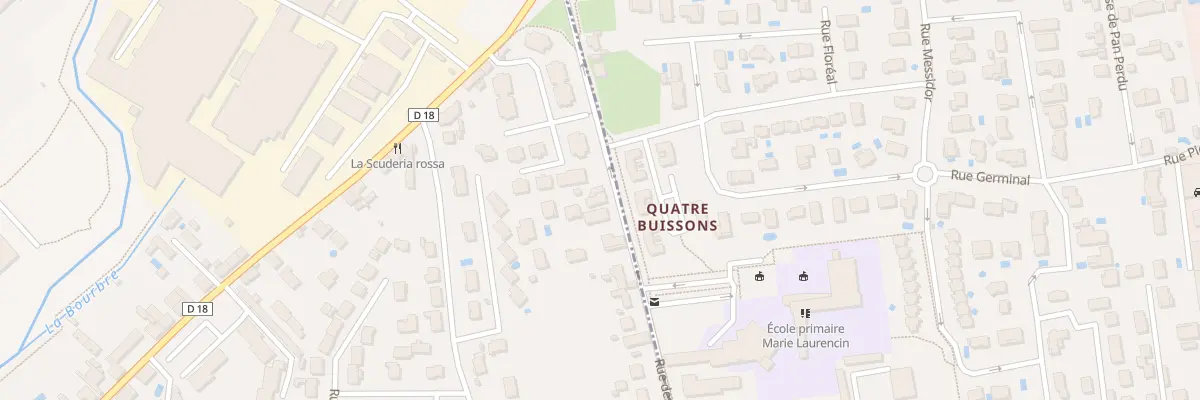 Plan du 25 Rue des Quatre Buissons à Pont-de-Chéruy