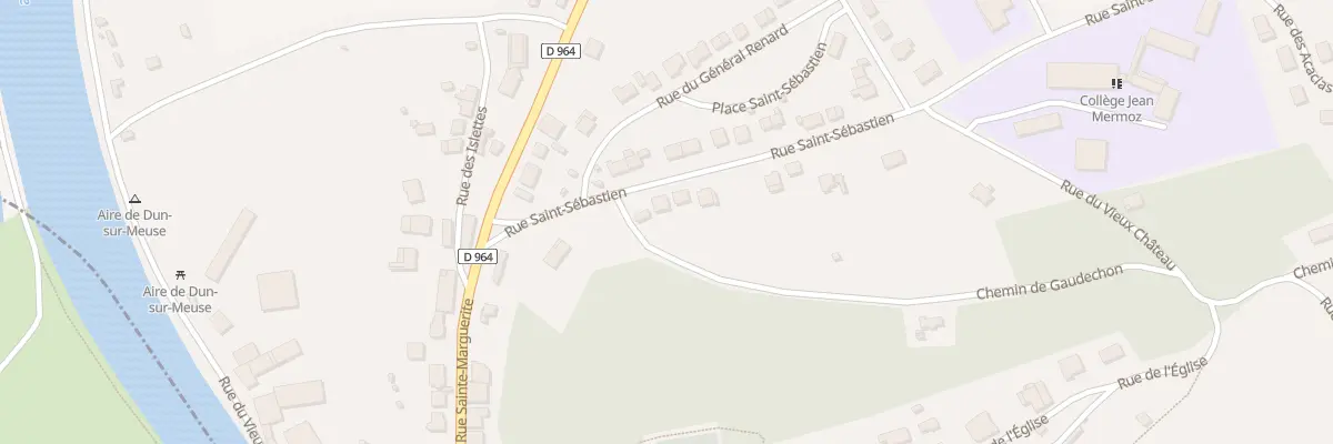 Plan du 6 Rue Saint-Sébastien à Dun-sur-Meuse