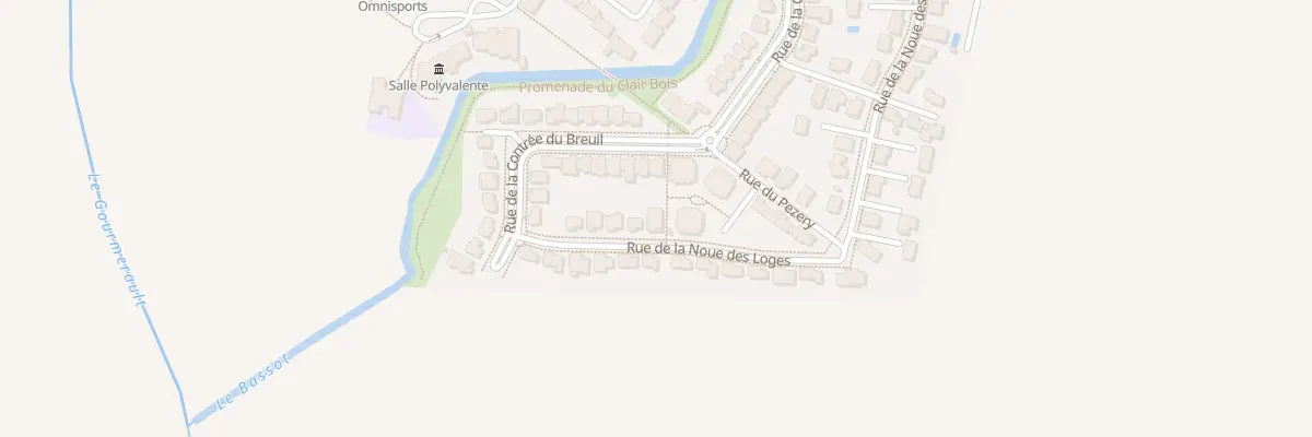 Plan du 20 Rue de la Noue des Loges à Bressey-sur-Tille