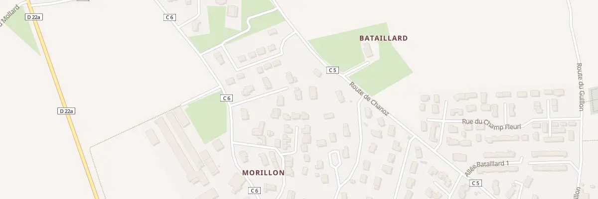 Plan du 100 All de Bellevue à Rignieux-le-Franc