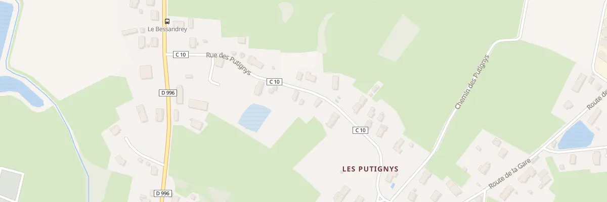 Plan du 8 Rue des Putignys à Simard