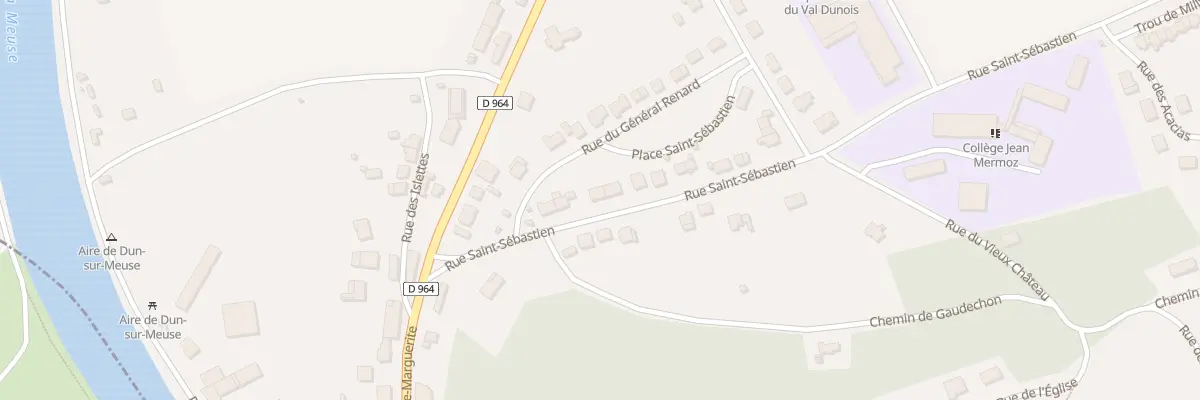 Plan du 5 Rue Saint-Sébastien à Dun-sur-Meuse