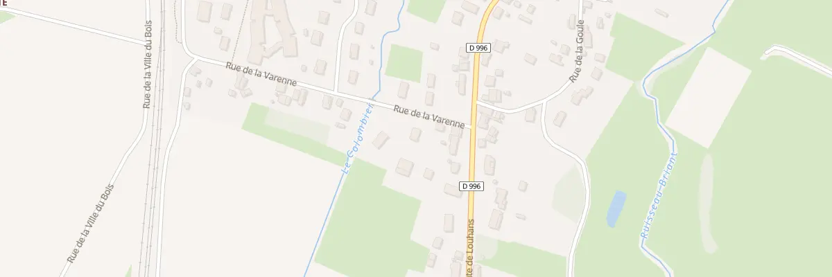 Plan du 3 Rue de la Varenne à Mervans